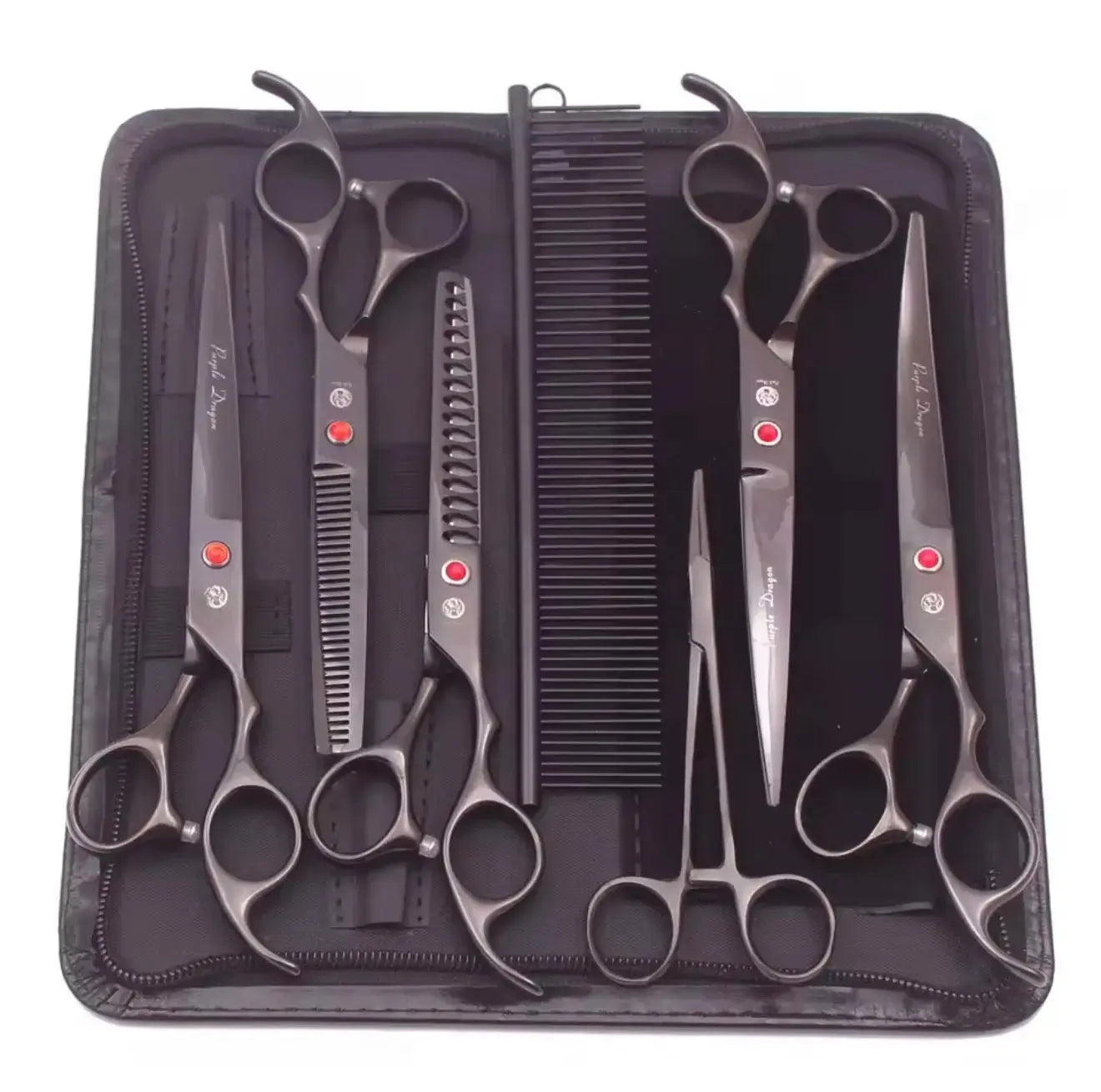 FurFreeHomes™ Professional Pet Grooming Scissors Set – Stainless Steel Dog & Cat Trimming Kit with Ergonomic Handles FurFree Homes