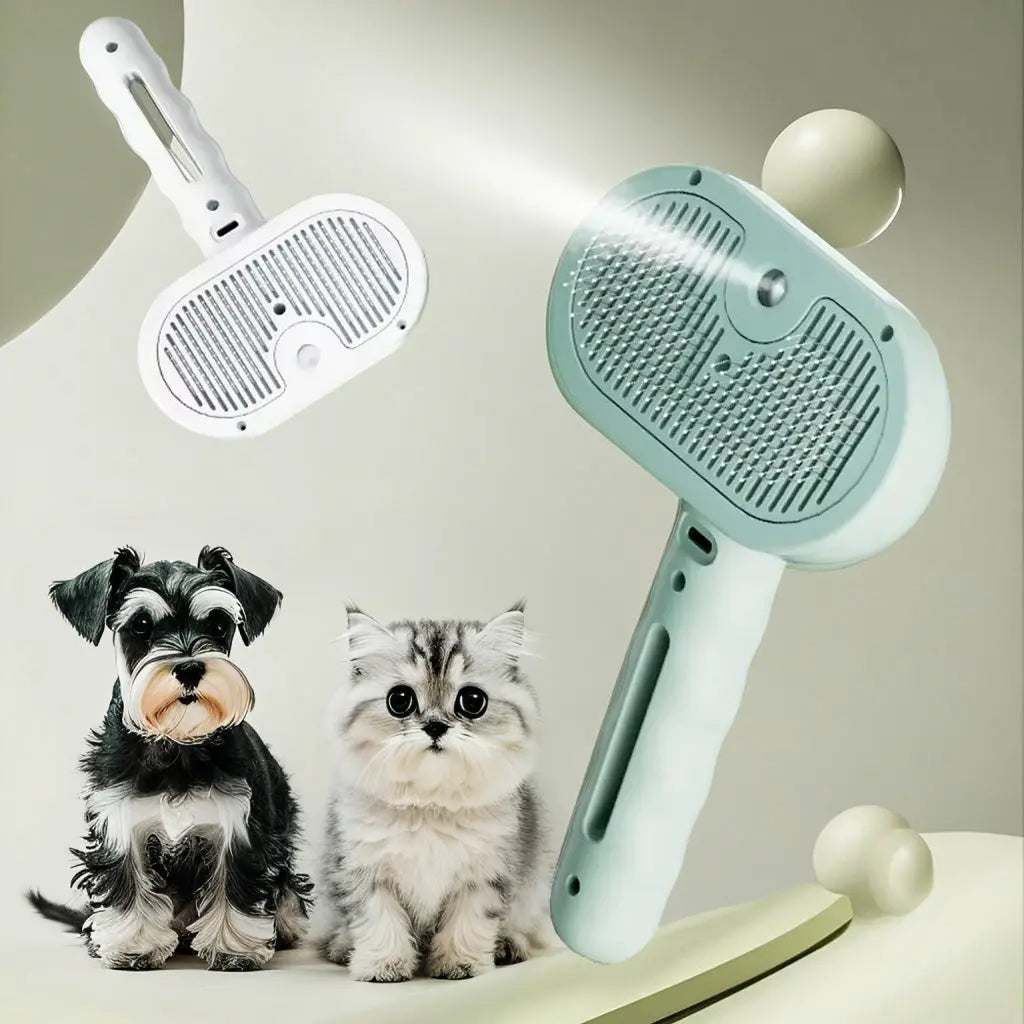 Pet Spray Hair Comb & Grooming Brush for Cats & Dogs | Water Mist Dematting Tool FurFree Homes