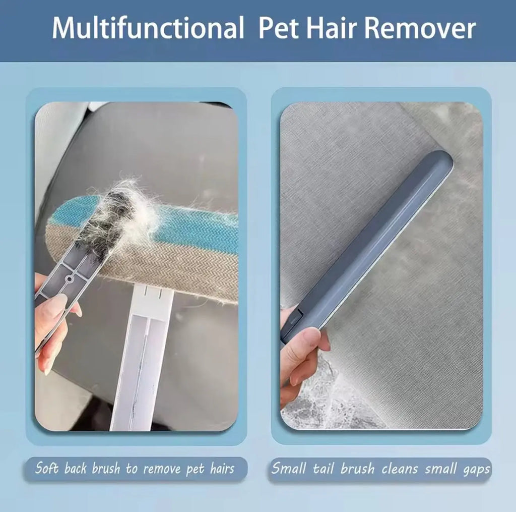3-in-1 (2 Pack)Pet Hair Remover Brush – Long Handle Fur Cleaning Tool | FurFree Homes™ FurFree Homes