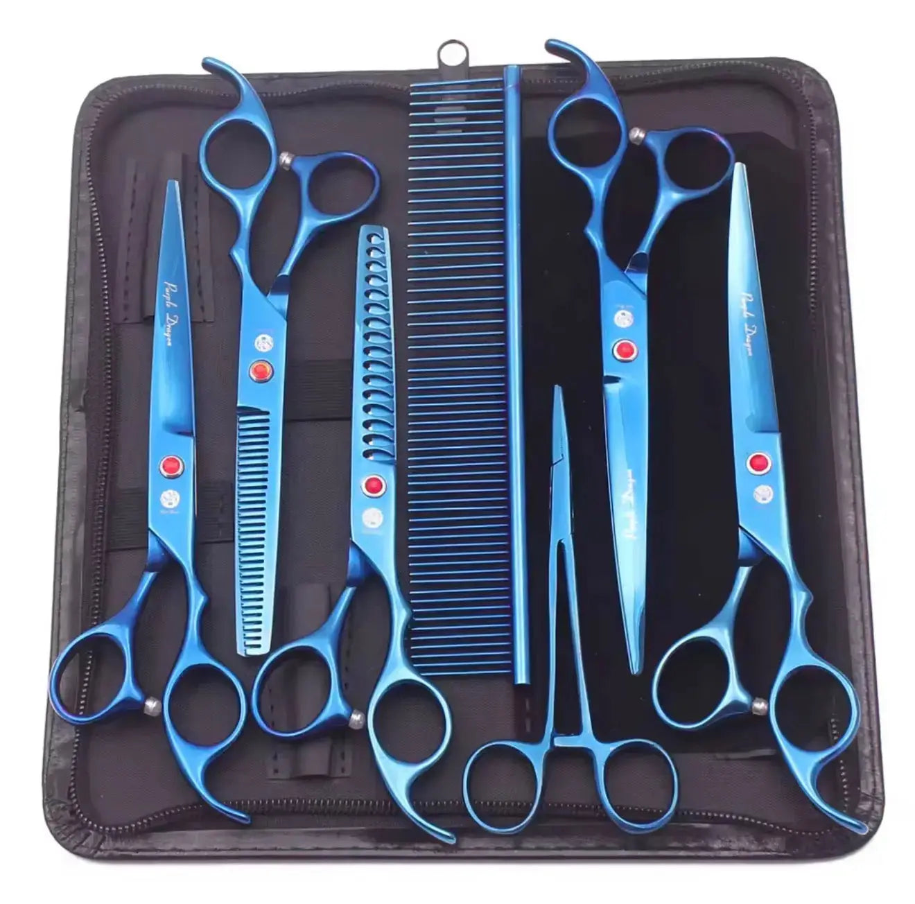 FurFreeHomes™ Professional Pet Grooming Scissors Set – Stainless Steel Dog & Cat Trimming Kit with Ergonomic Handles FurFree Homes