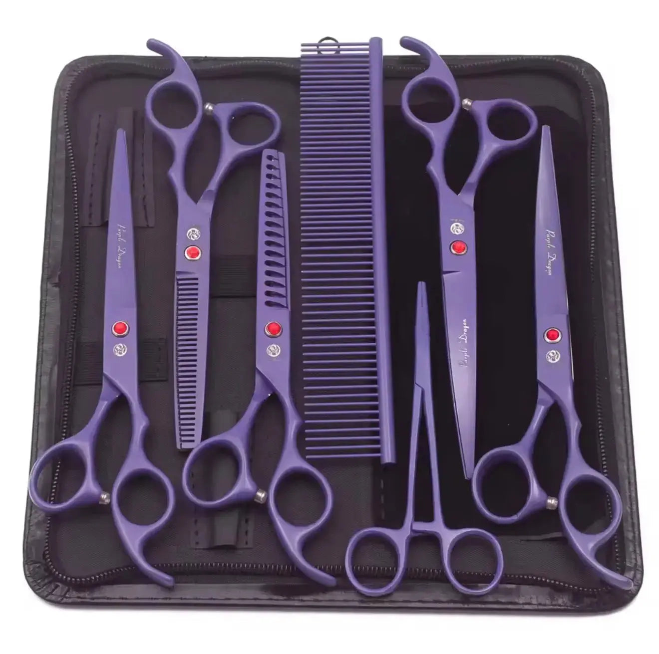 FurFreeHomes™ Professional Pet Grooming Scissors Set – Stainless Steel Dog & Cat Trimming Kit with Ergonomic Handles FurFree Homes