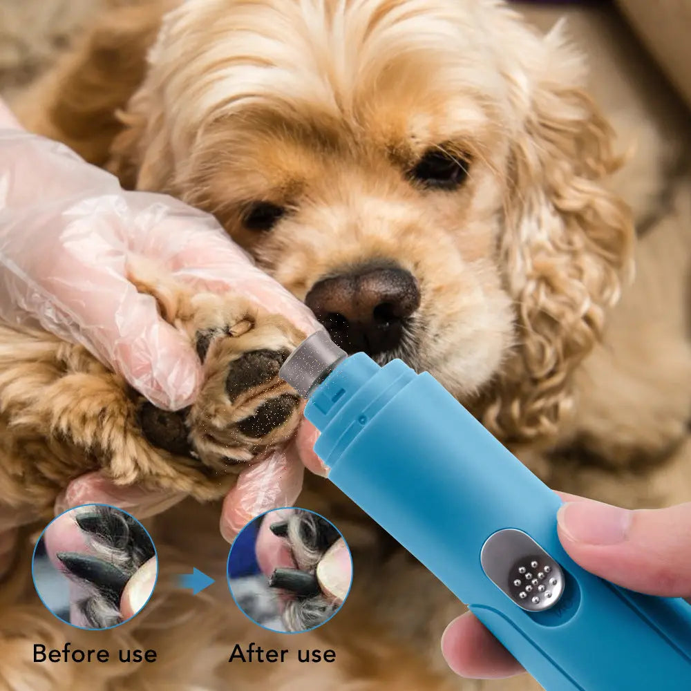 Pet Electric Nail Grinder & Clippers Set for Cats & Dogs | Quiet USB Rechargeable Nail Polisher and Trimmer for Safe Grooming FurFree Homes