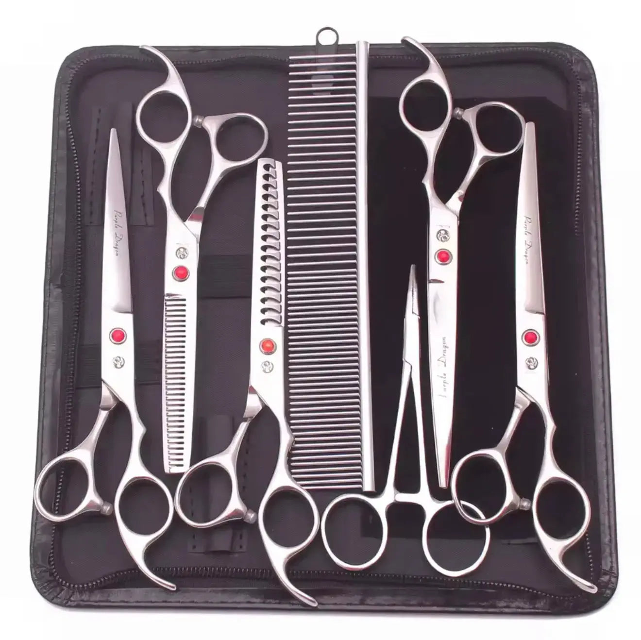 FurFreeHomes™ Professional Pet Grooming Scissors Set – Stainless Steel Dog & Cat Trimming Kit with Ergonomic Handles FurFree Homes