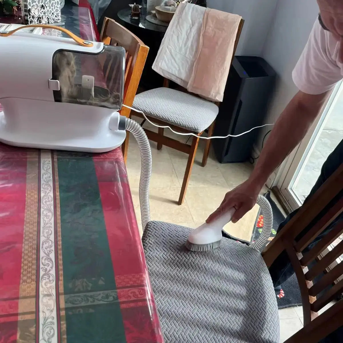 Pet Grooming Kit with Vacuum PG100 – Quiet Dog & Cat Grooming Vacuum, 12,000Pa Suction, Low-Noise Clippers, Shedding & Hair Removal System FurFree Homes