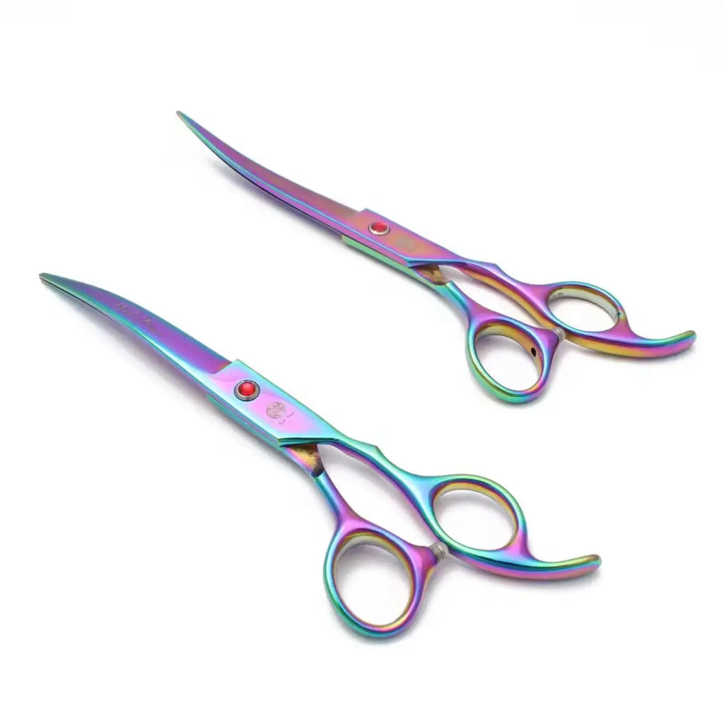 FurFreeHomes™ Professional Pet Grooming Scissors Set – Stainless Steel Dog & Cat Trimming Kit with Ergonomic Handles