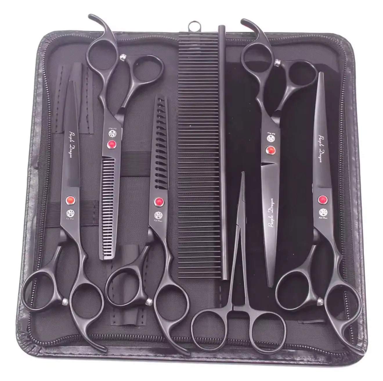 FurFreeHomes™ Professional Pet Grooming Scissors Set – Stainless Steel Dog & Cat Trimming Kit with Ergonomic Handles