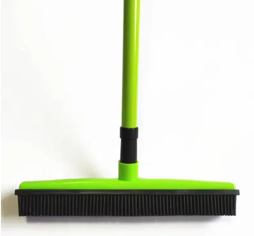 Extendable Pet Hair Removal Rubber Broom – Powerful Fur & Debris Cleaner