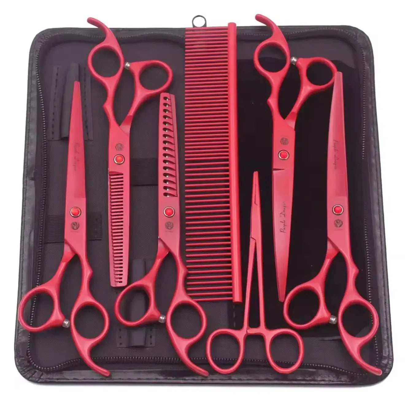 FurFreeHomes™ Professional Pet Grooming Scissors Set – Stainless Steel Dog & Cat Trimming Kit with Ergonomic Handles FurFree Homes