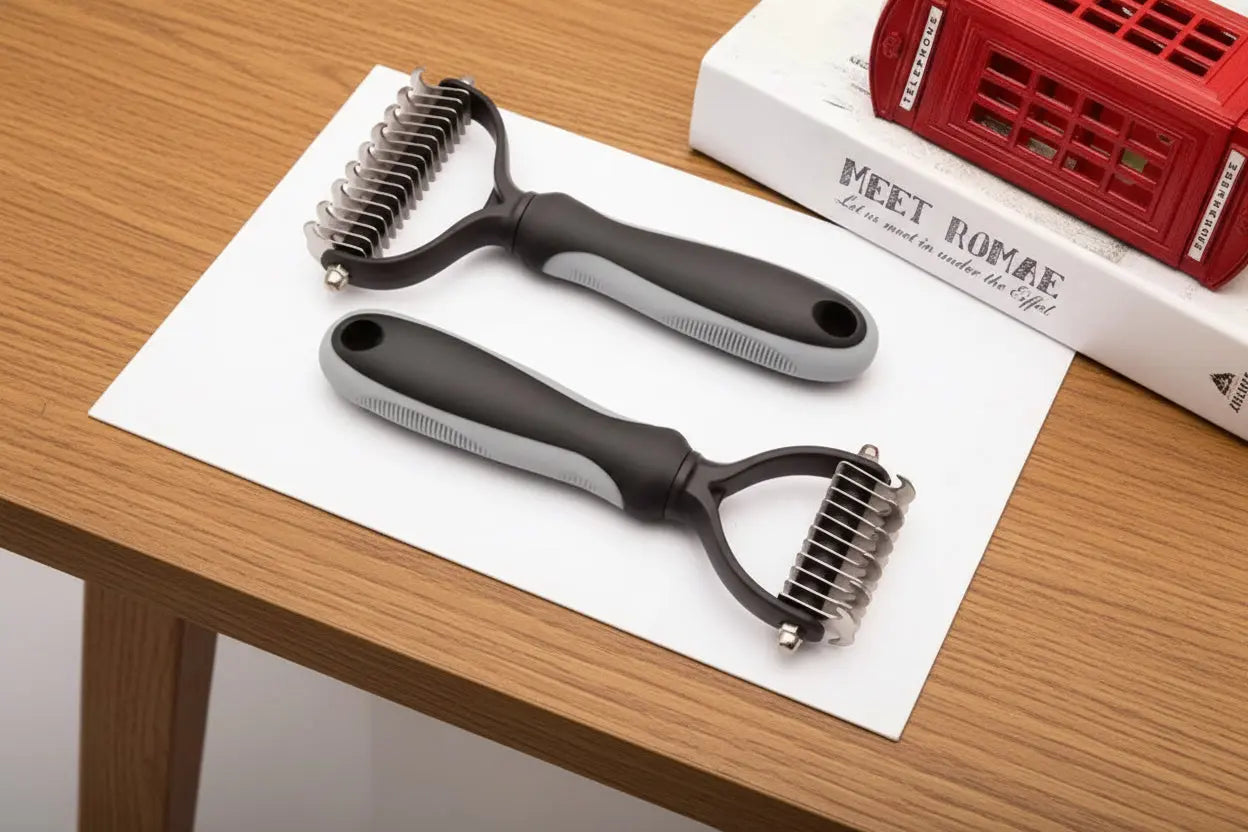FurFree™ Double-Sided Stainless Steel Pet Hair Unknotting Comb Dropshipman