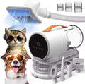 Pet Grooming Kit with Vacuum PG100 – Quiet Cat & Dog Grooming Vacuum System, 12,000Pa Suction, Low-Noise Clippers, Shedding & Hair Removal System