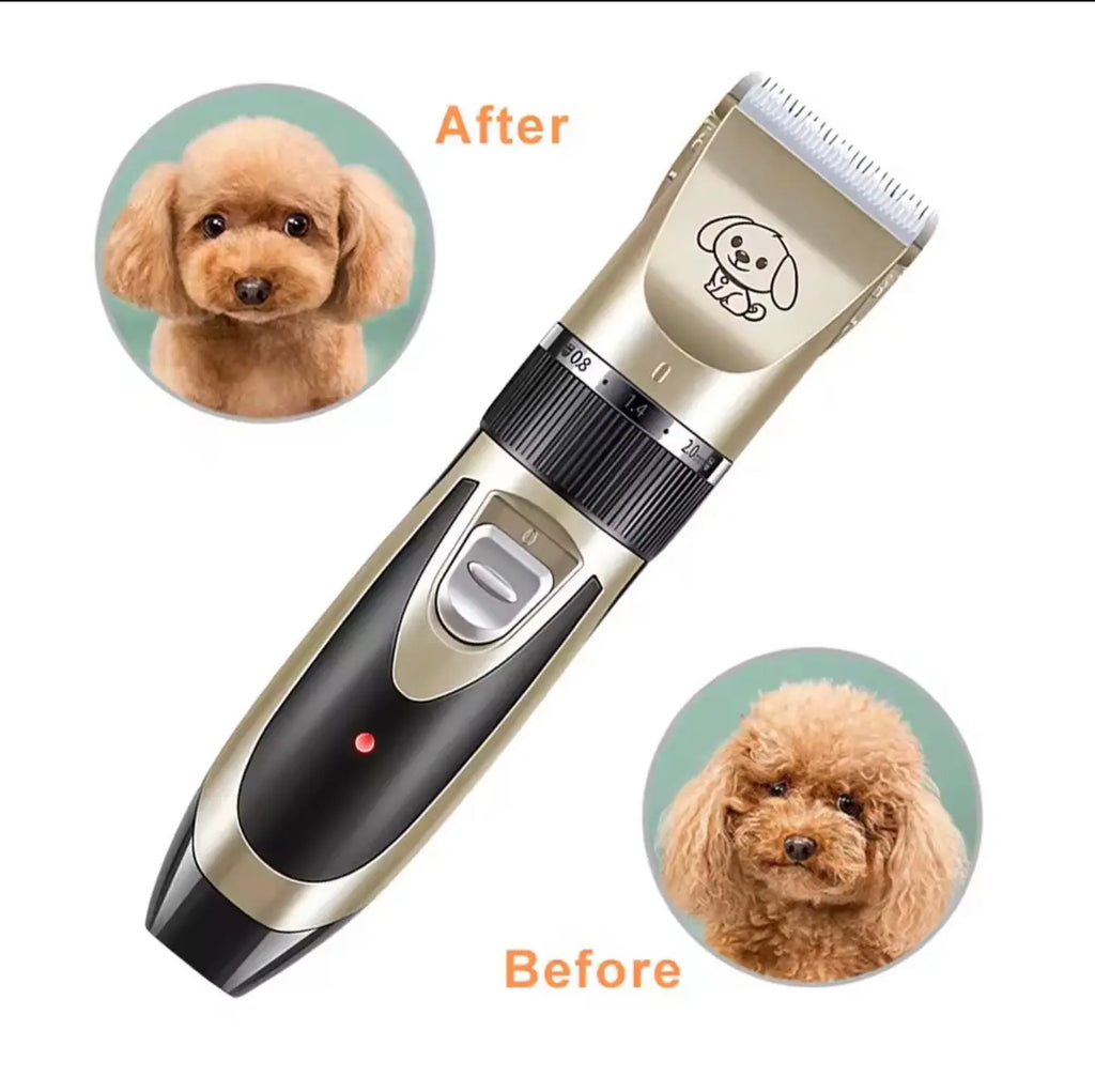 FurFreeHomes™ Professional Pet Clipper Grooming Kit – Rechargeable Low-Noise Hair Trimmer for Dogs & Cats