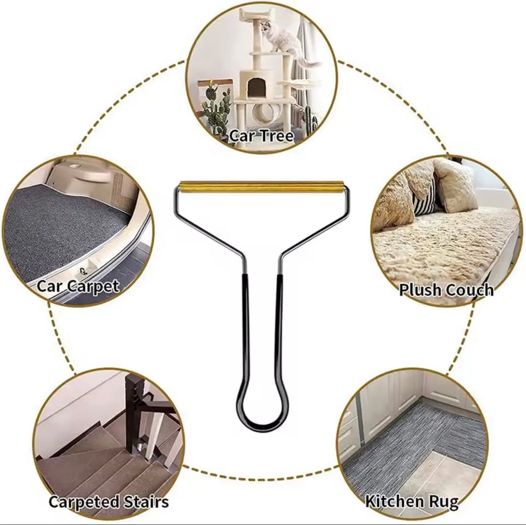 FurFree Homes™ Pet Hair Removal Carpet & Couch Rake – Heavy-Duty Fur Remover for Furniture, Rugs & Upholstery FurFree Homes