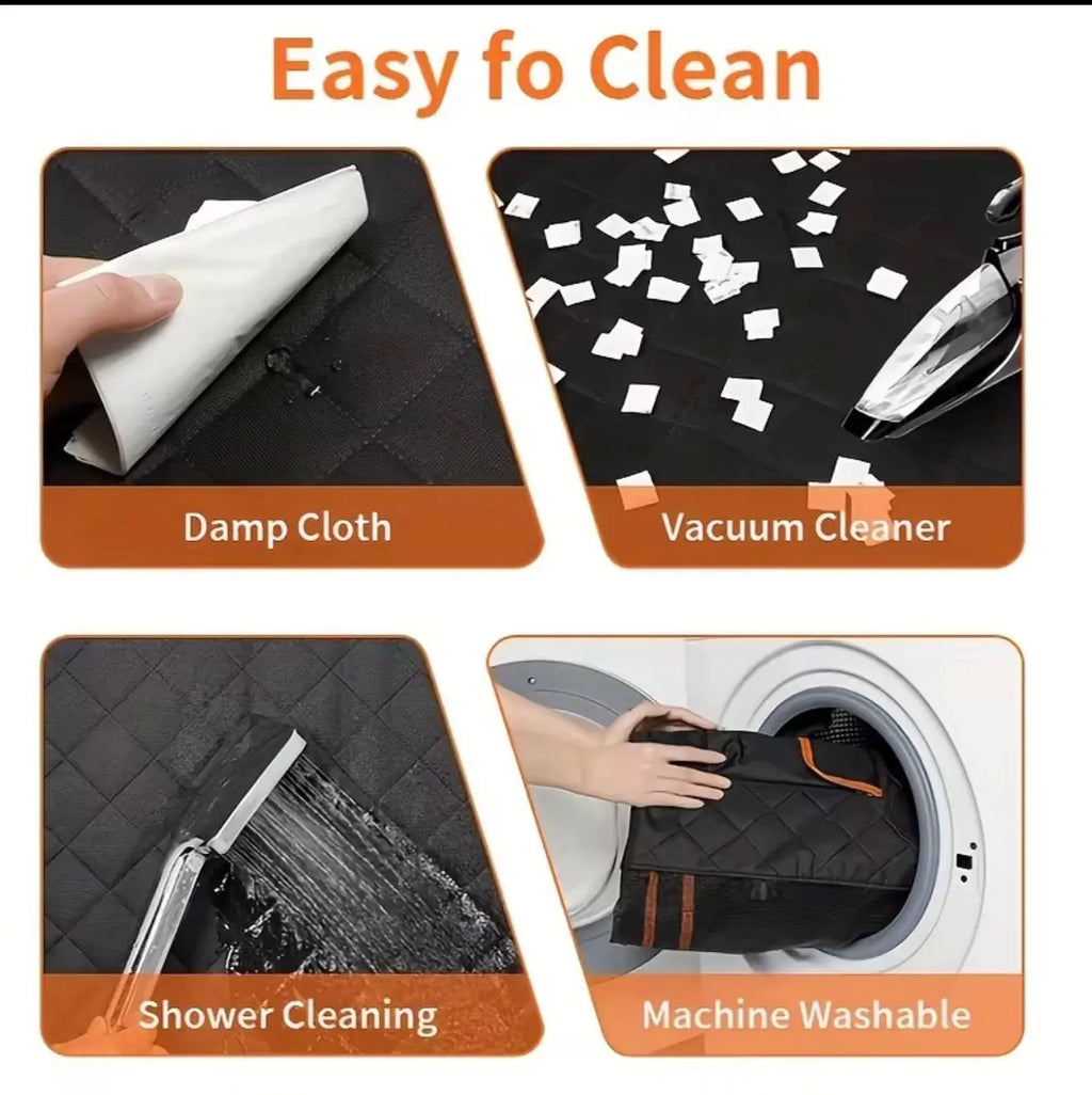 FurFree Homes™ Dog Car Seat Cover Hammock – Waterproof Heavy-Duty Scratch-Resistant Anti-Slip Rear Seat Protector for Dogs & Pets