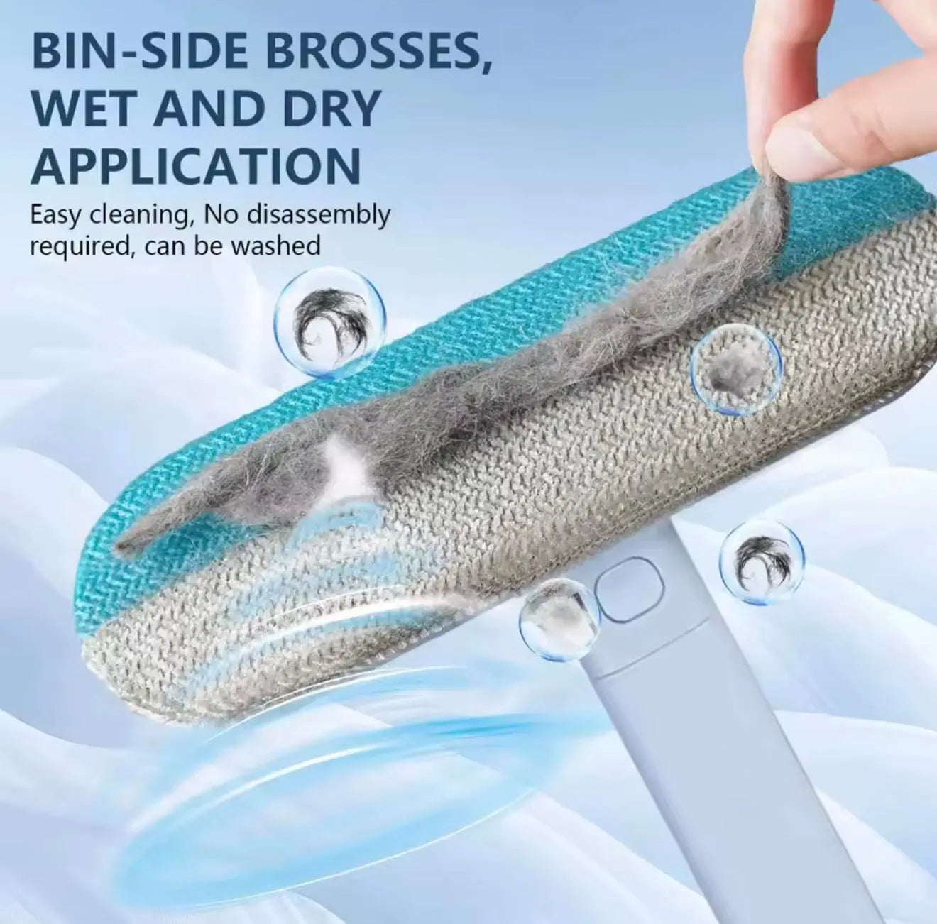 3-in-1 (2 Pack)Pet Hair Remover Brush – Long Handle Fur Cleaning Tool | FurFree Homes™ FurFree Homes