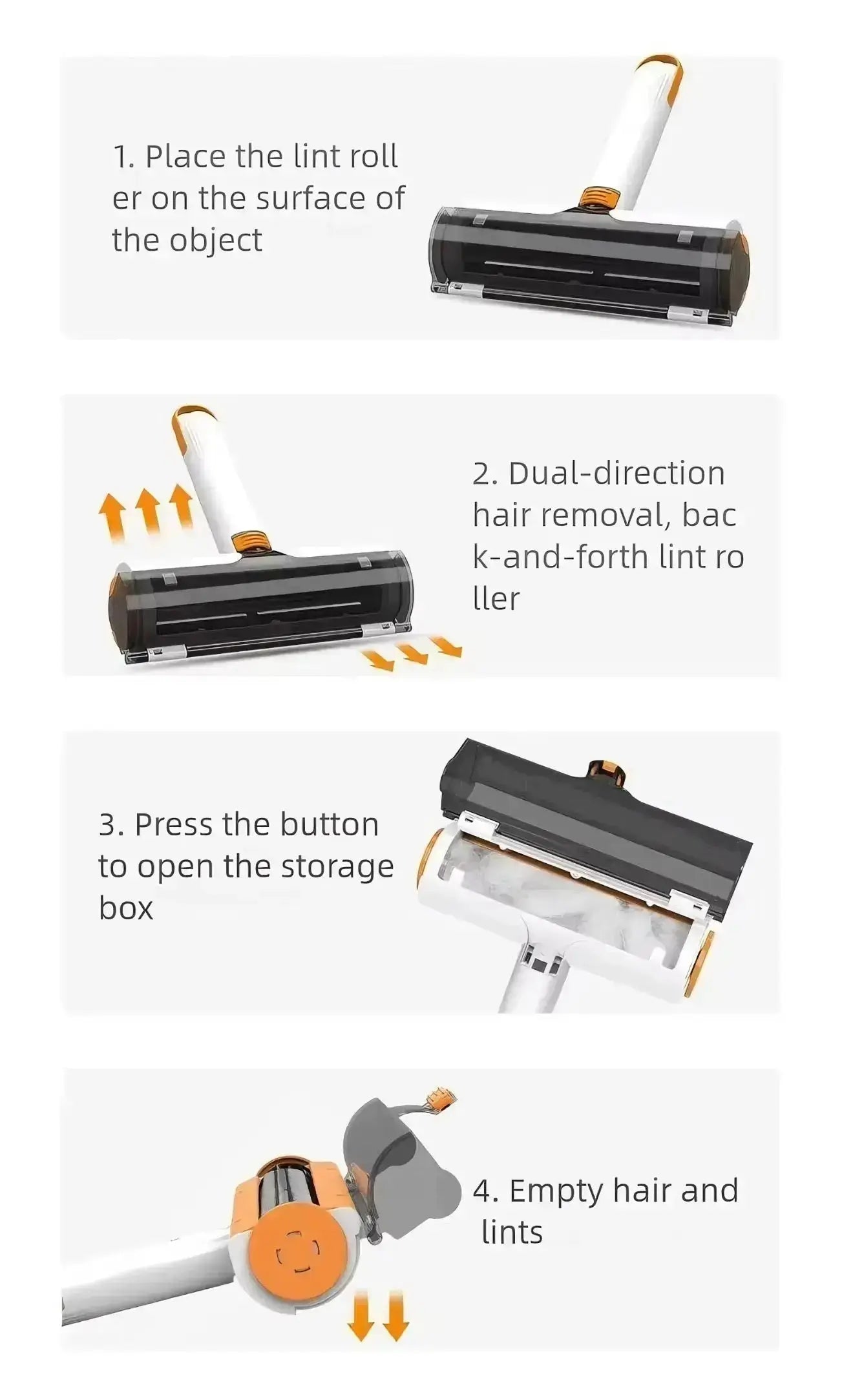 Fur Free Homes™ Reusable Pet Hair Remover Roller for Dogs & Cats – Couch, Bed & Carpet FurFree Home